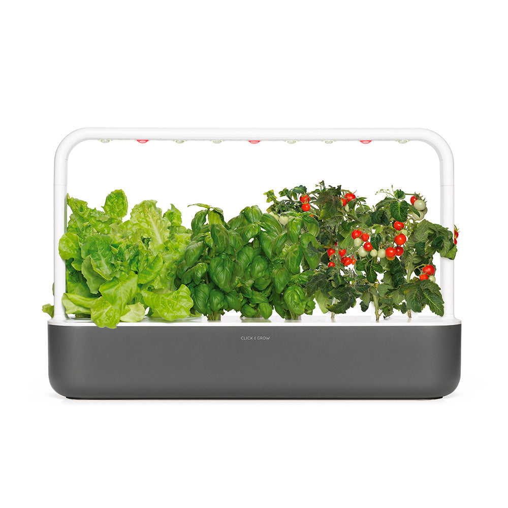Click & Grow Smart Garden 9 Indoor Kräutergarten grau Starterkit
