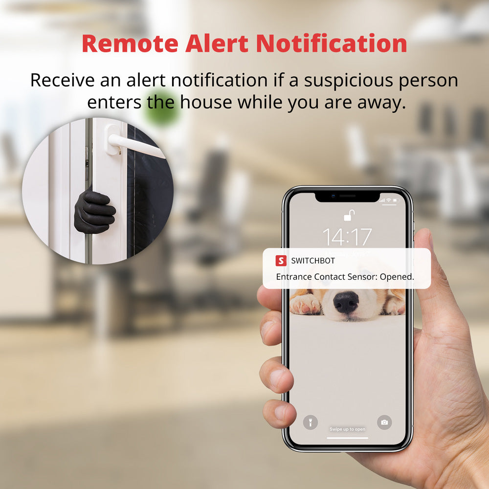 SwitchBot Contact Sensor Tür- & Fensterkontakt Sensor App Benachrichtigung