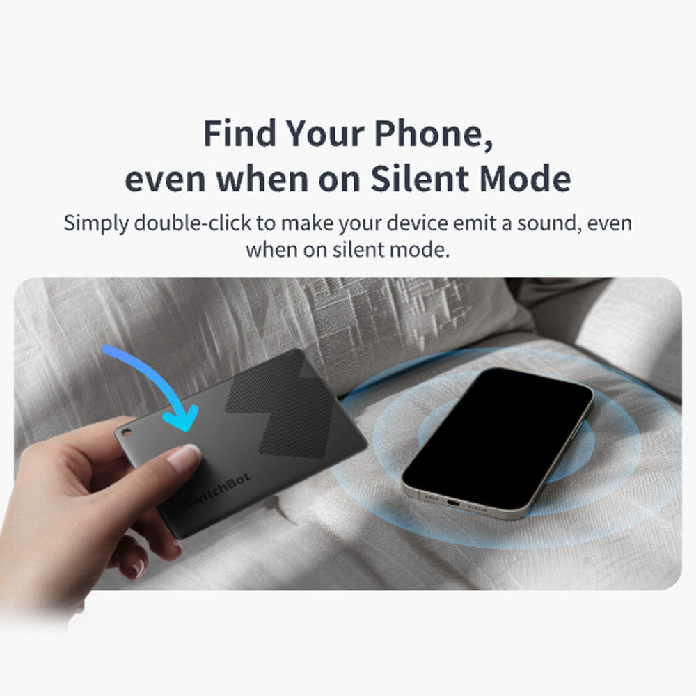 SwitchBot Smart Airtag Geldbörsen-Tracker-Karte Telefon finden