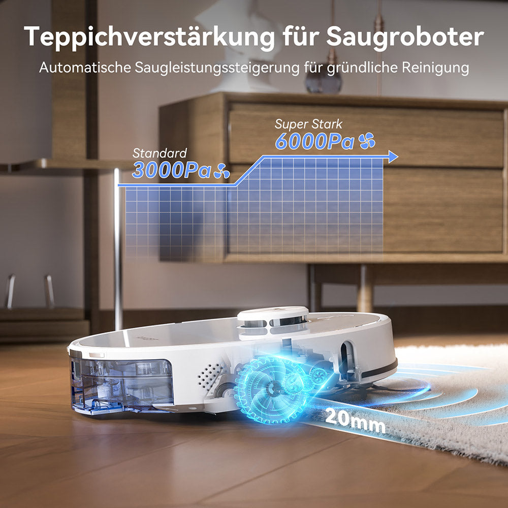 Tesvor S8 Max Saug und Wischroboter Teppichreinigung